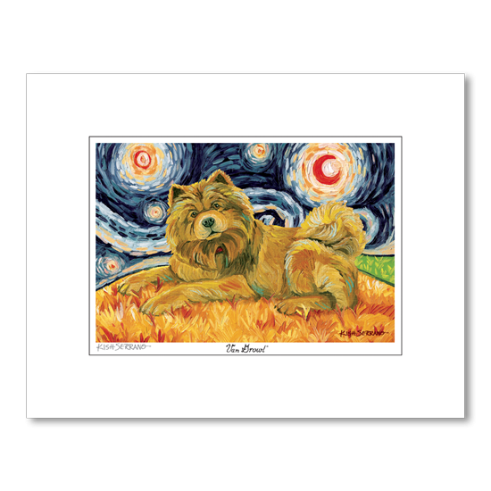Chow Tan Starry Night Matted Print
