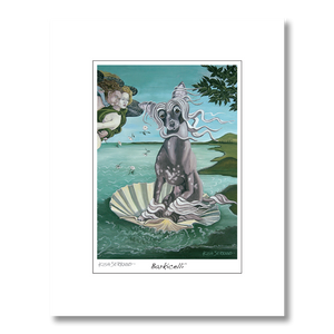Chinese Crested Barkicelli Matted Print