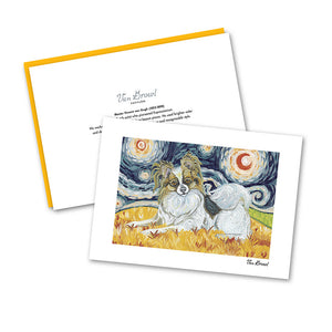 Papillon Starry Night Notecard Set