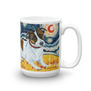 Jack Russell Terrier STARRY NIGHT Mug-15oz