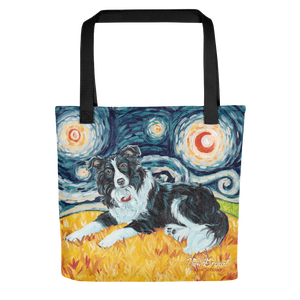 Border Collie STARRY NIGHT Tote
