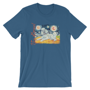 Poodle  (Standard - white)  STARRY NIGHT T-Shirt