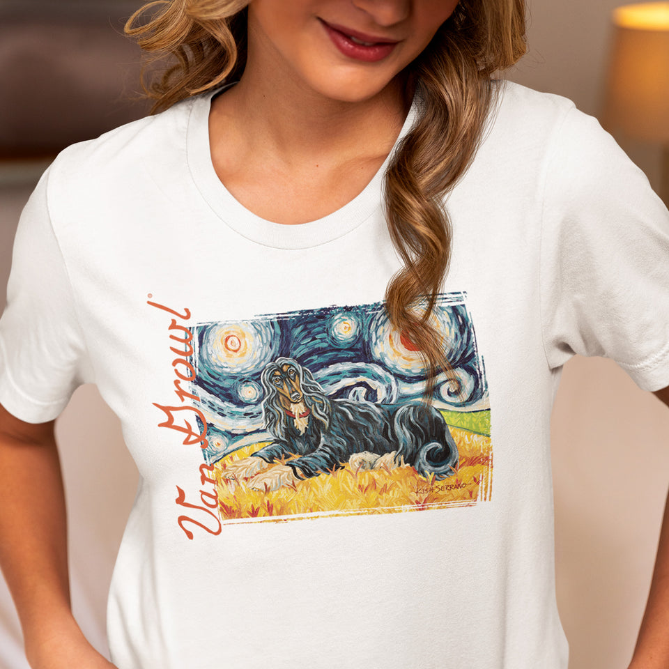 Afghan Hound (black & tan) STARRY NIGHT TEE