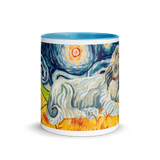 Afghan Hound Mug (blue & white)