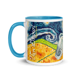 Afghan Hound Mug (blue & white)