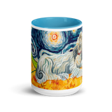 Afghan Hound Mug (blue & white)