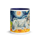 Afghan Hound Mug (blue & white)