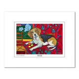 Beagle Muttisse Matted Print