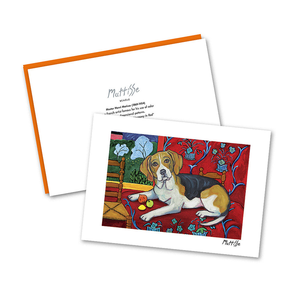 Beagle Muttisse Notecard Set