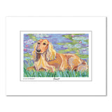 Dachshund Bonét Matted Print