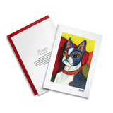 Boston Terrier Pawcasso Notecard Set