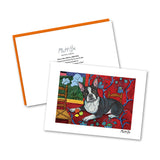 Boston Terrier Muttisse Notecard Set