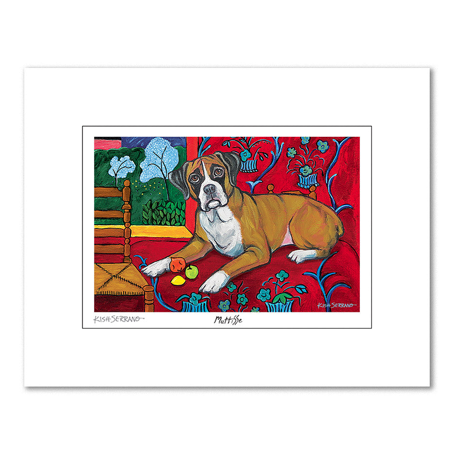 Boxer Muttisse Matted Print