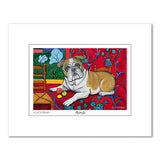 Bulldog Muttisse Matted Print