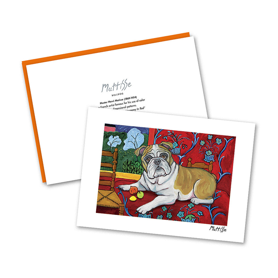 Bulldog Muttisse Notecard Set
