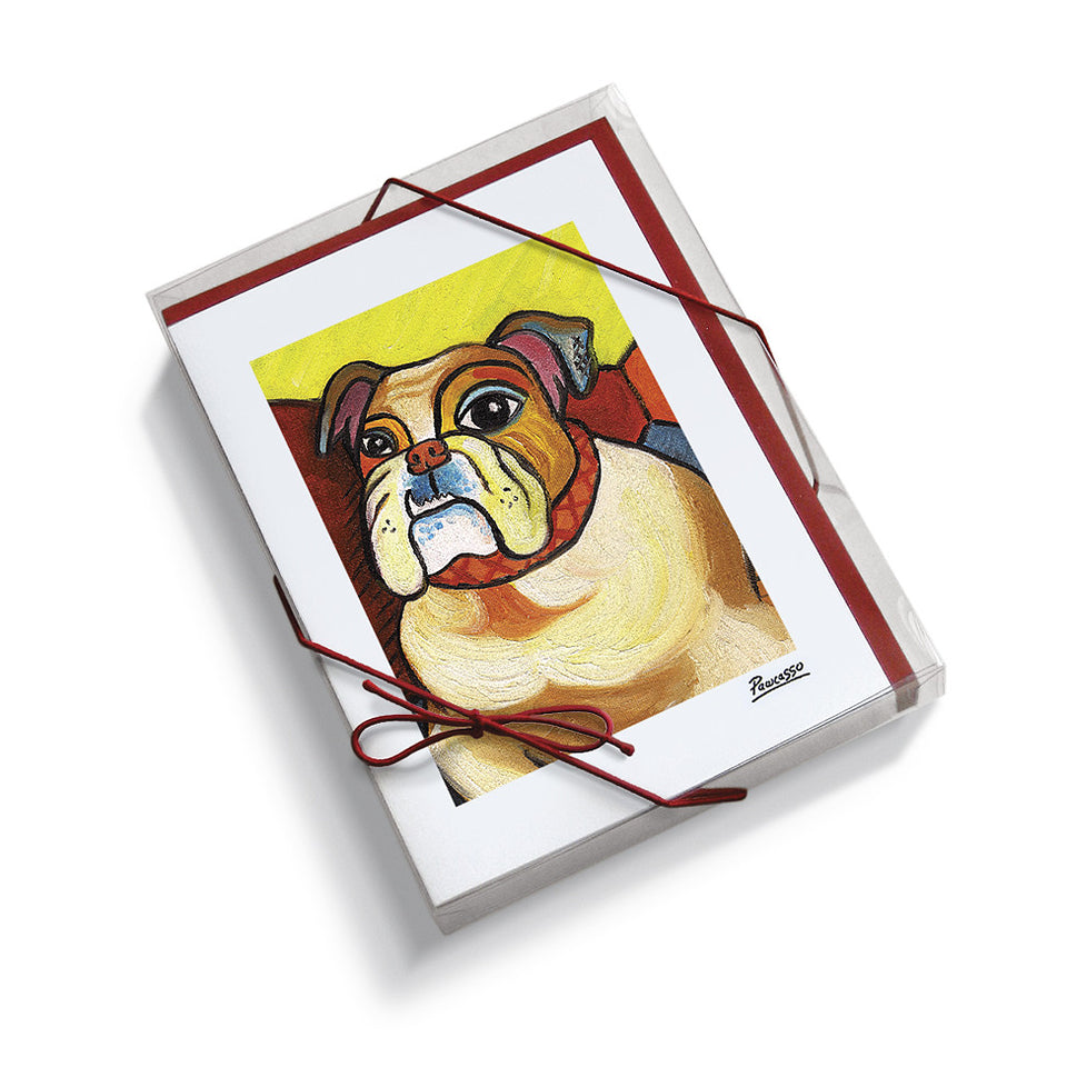 Bulldog Pawcasso Notecard Set
