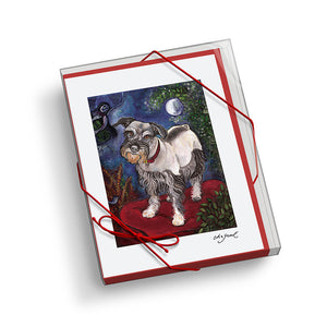 Schnauzer Chagrowl Notecard Set