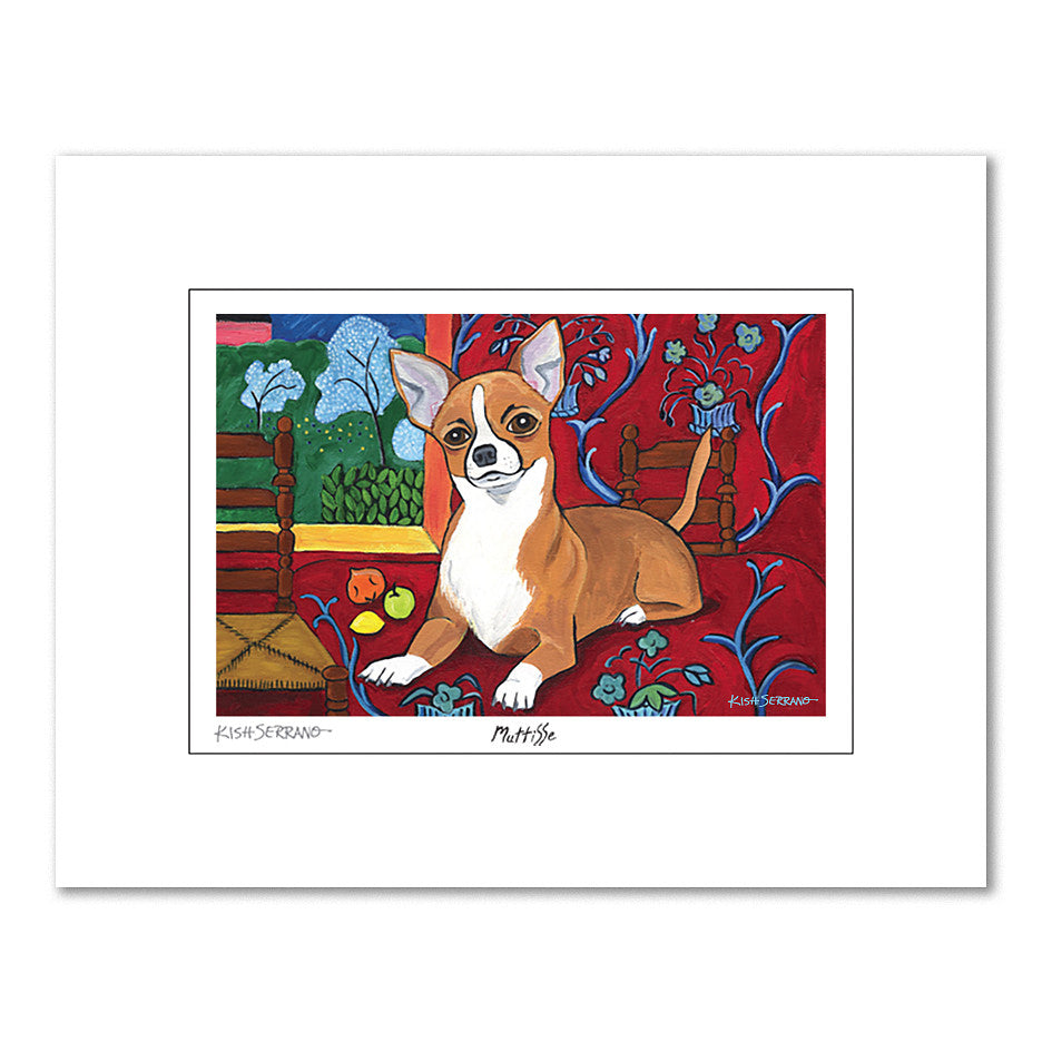 Chihuahua Muttisse Matted Print