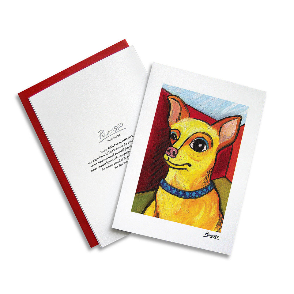 Chihuahua Pawcasso Notecard Se