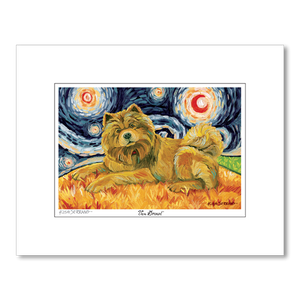 Chow Tan Starry Night Matted Print