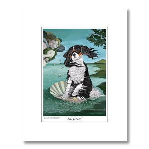 Cavalier King Charles Barkicelli Matted Print