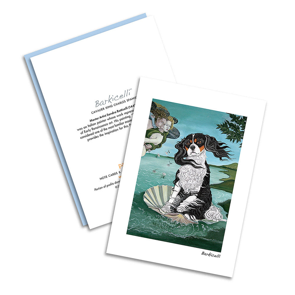 Cavalier King Charles Barkicelli Notecard Set