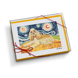 Cocker Spaniel Starry Night Notecard Set