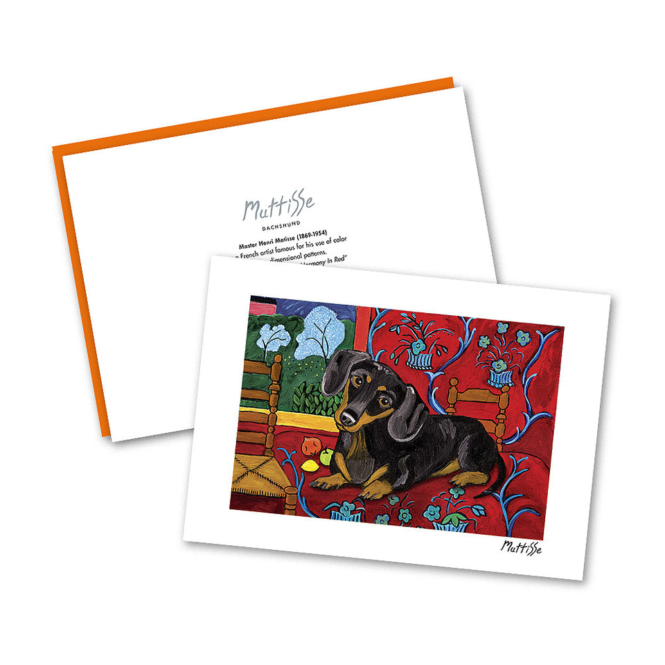 Dachshund Muttisse Notecard Set