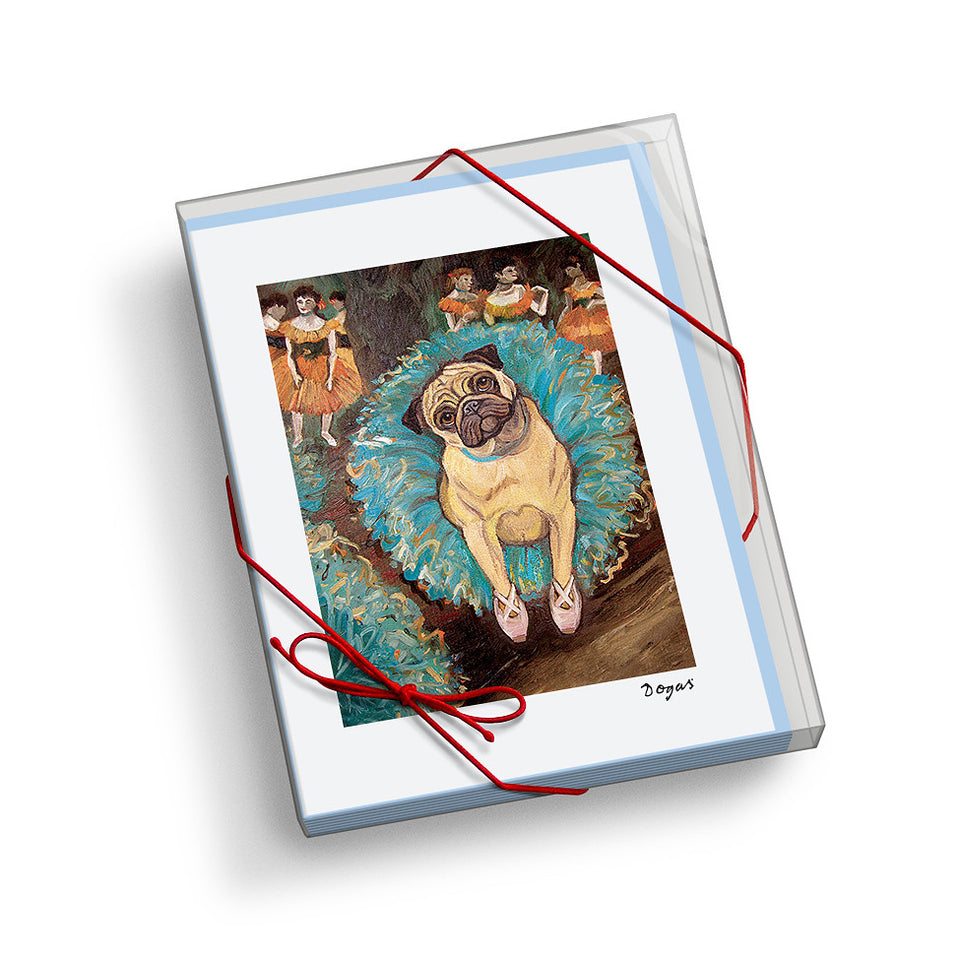 Pug Dogas Notecard Set