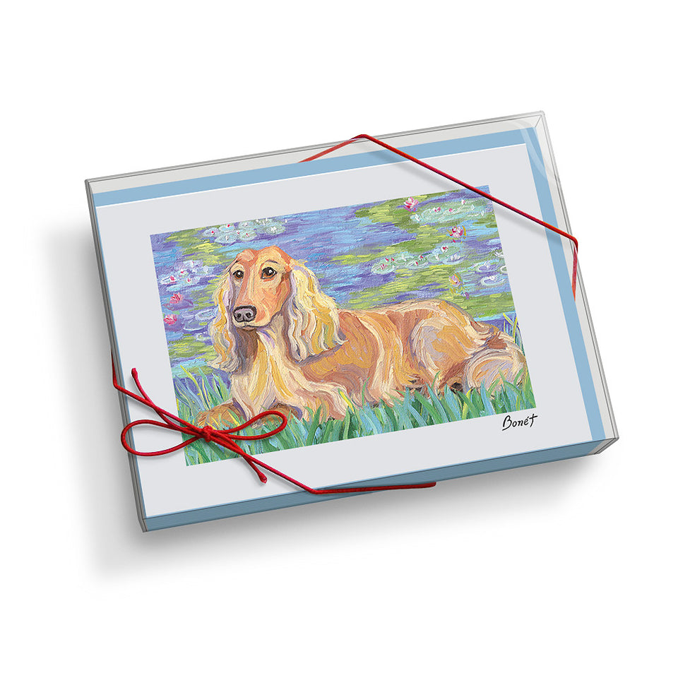 Dachshund Bonét Notecard Set