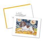 English Springer Spaniel Starry Night Notecard Set