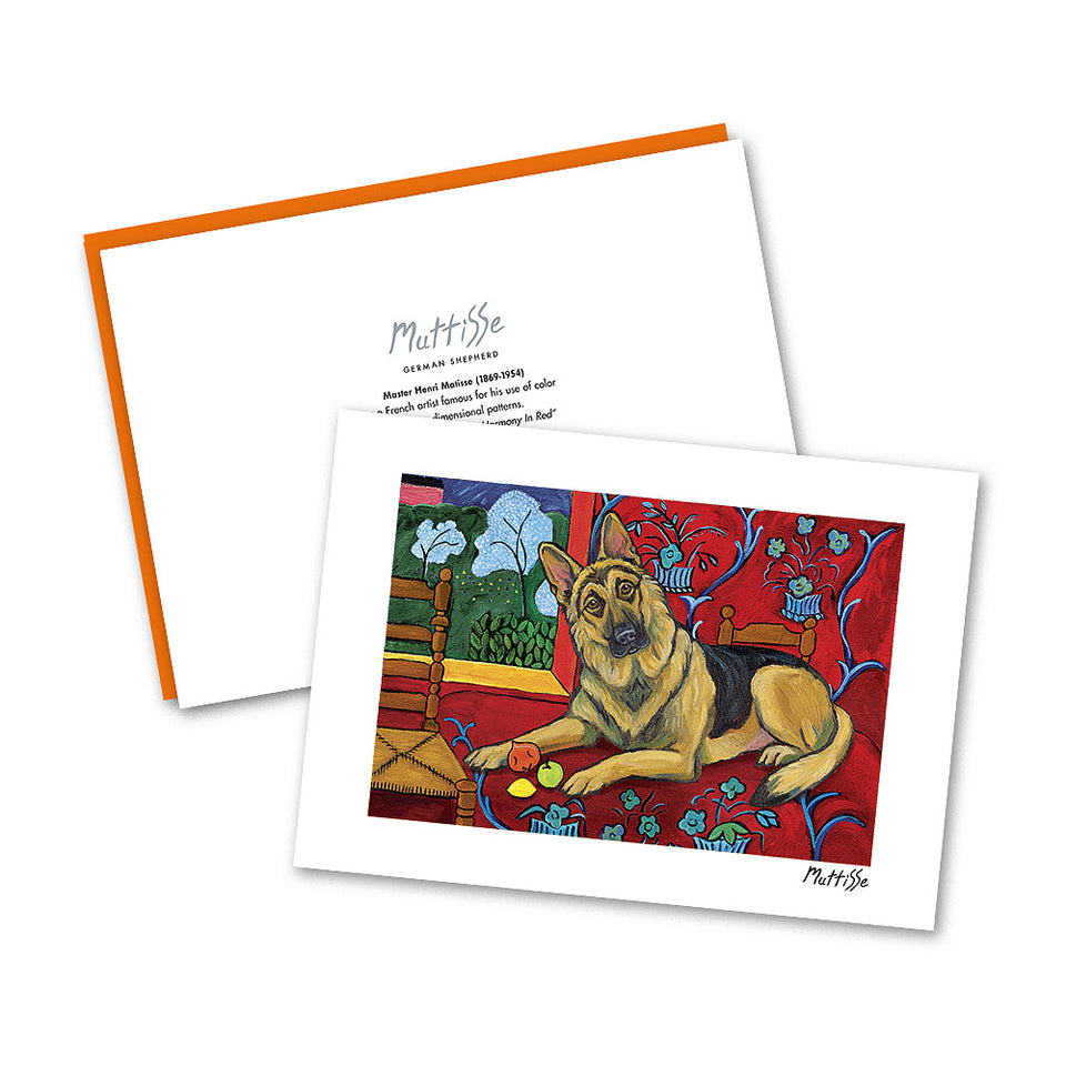 German Shepherd Muttisse Notecard Set