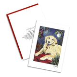 Golden Retriever Cream Chagrowl Notecard Set