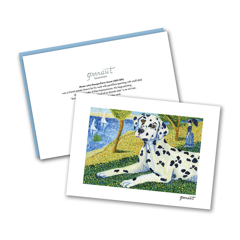 Dalmatian Grrraut Notecard Set