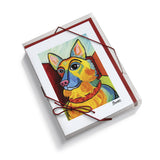 German Shepherd Pawcasso Notecard Set