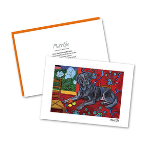 Labrador Retriever Black Muttisse Notecard Set