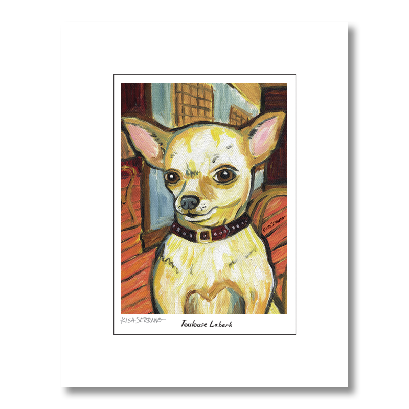 Chihuahua Labark Matted Print