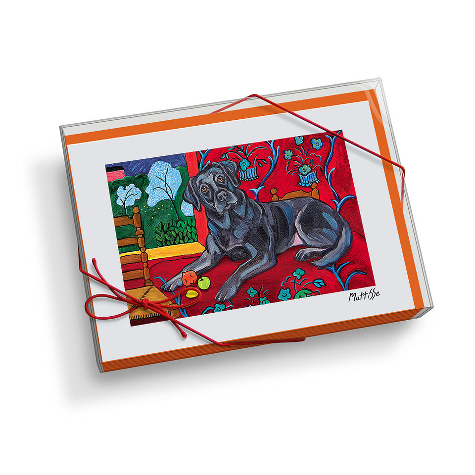 Labrador Retriever Black Muttisse Notecard Set