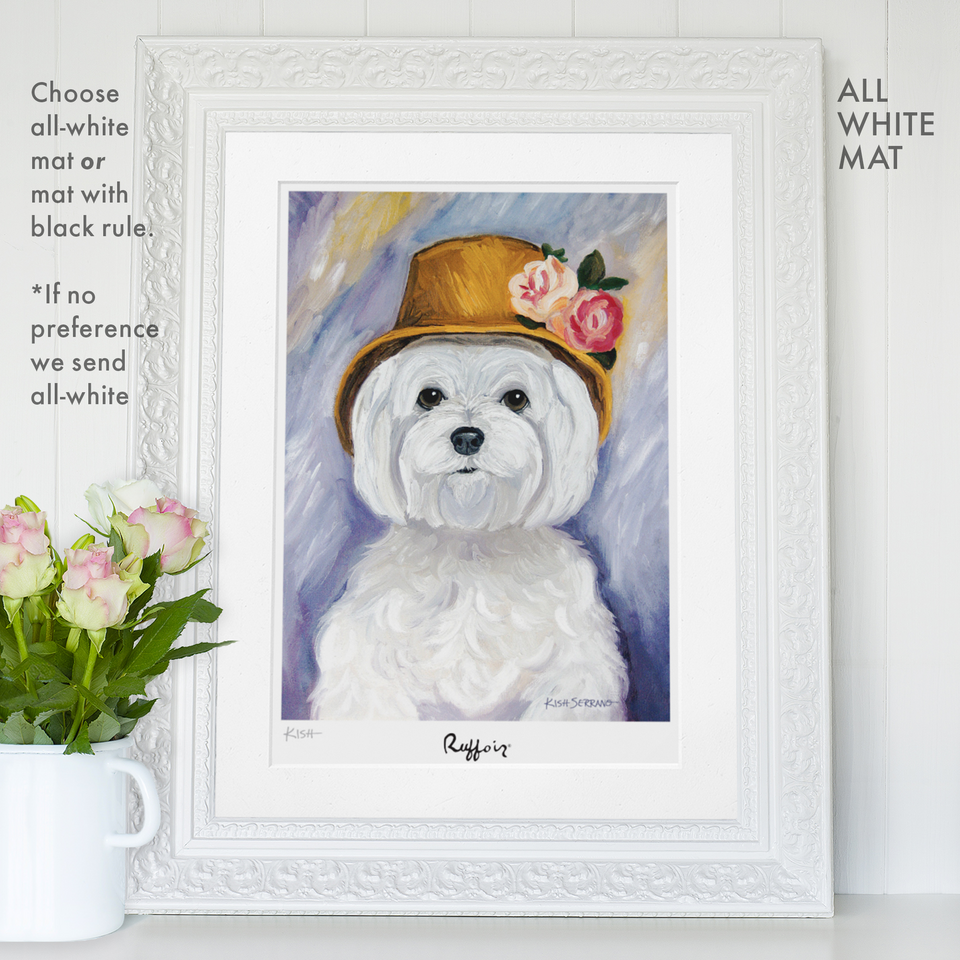 Maltese Ruffoir Matted Print