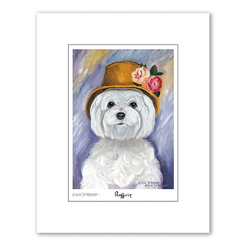 Maltese Ruffoir Matted Print