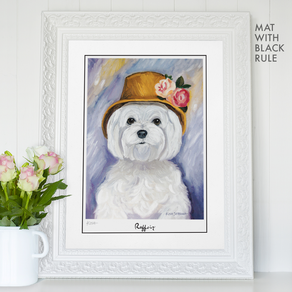 Maltese Ruffoir Matted Print