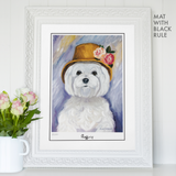 Maltese Ruffoir Matted Print