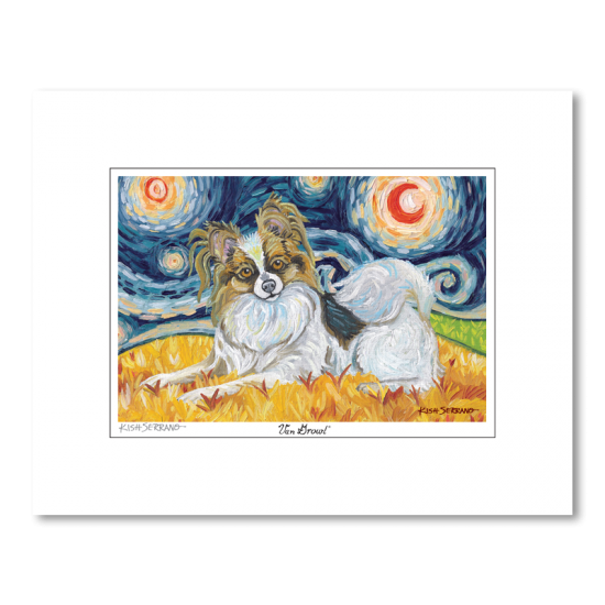 Papillon Starry Night Matted Print