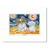 Papillon Starry Night Matted Print