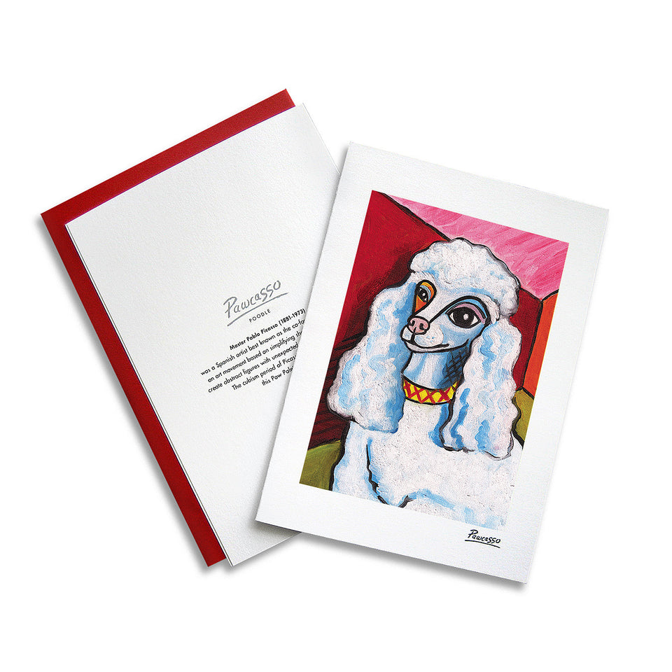 Poodle Pawcasso Notecard Set