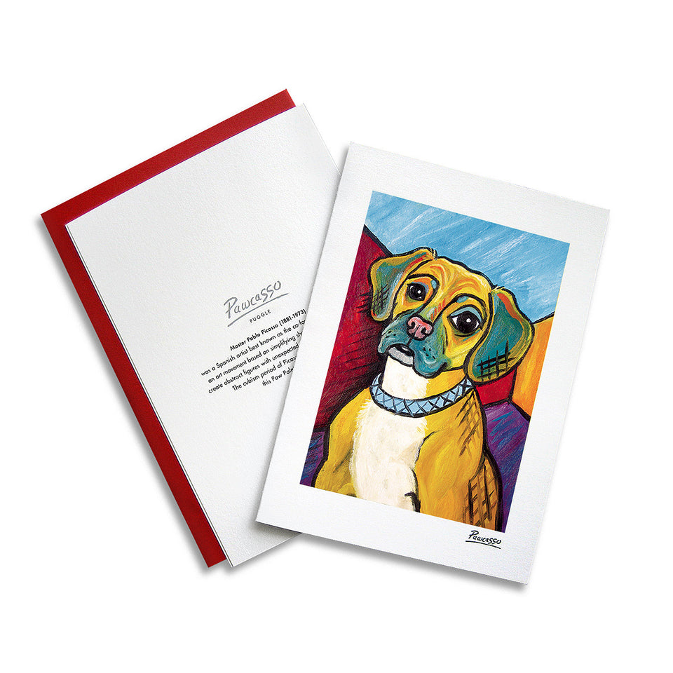 Puggle Pawcasso Notecard Set