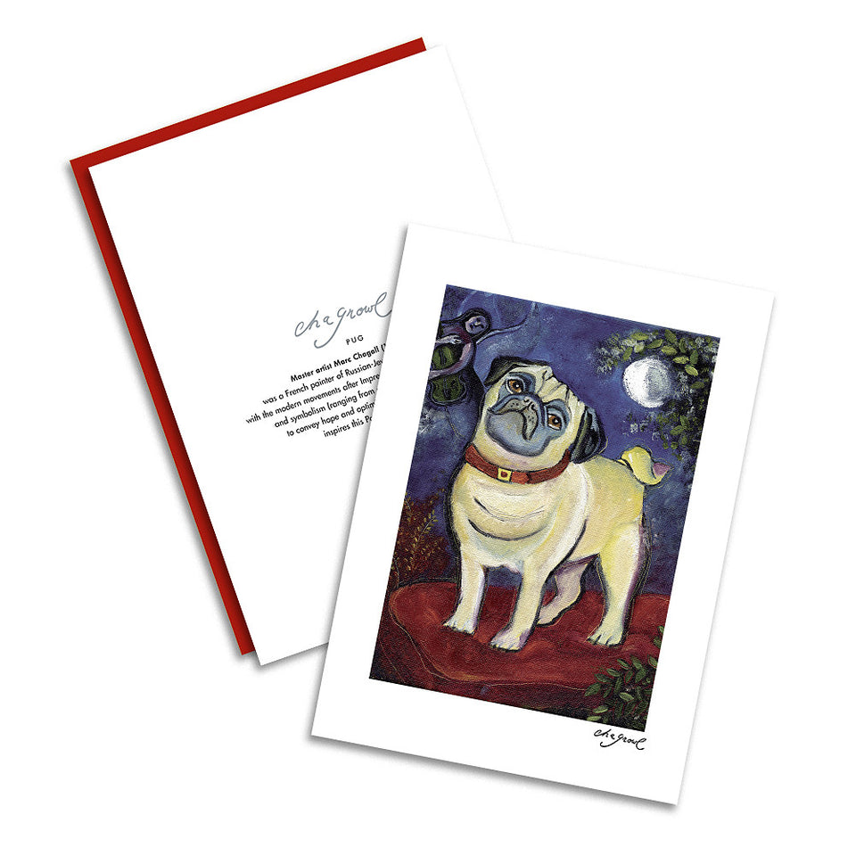 Pug Chagrowl Notecard Set