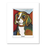 Beagle Pawcasso Matted Print