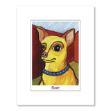 Chihuahua Pawcasso Matted Print