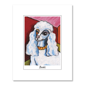 Poodle Pawcasso Matted Print